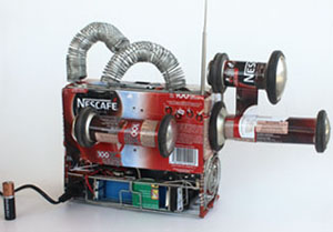 Radio von hinten