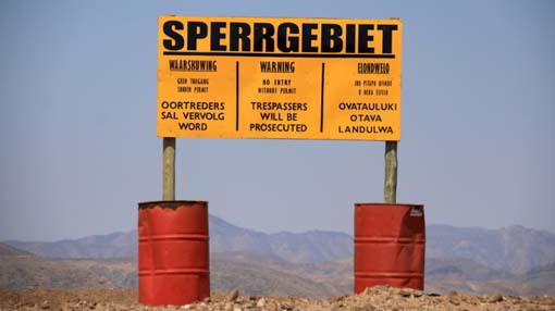 Sperrgebiet in Namibia