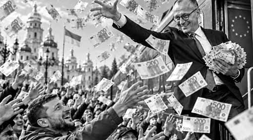 Merz verteilt Geld