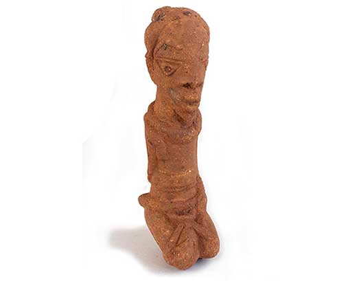 Skulptur eines Mannes. Nok-Kultur. Nok Statue Male